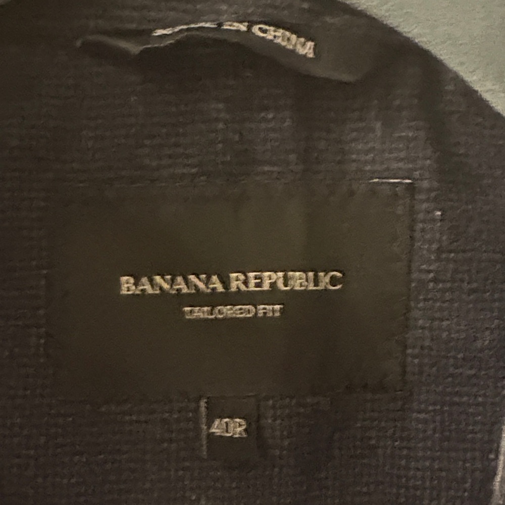 Banana Republic TAILORED-FIT BLACK CORD BLAZER size 40R - Picture 8 of 16